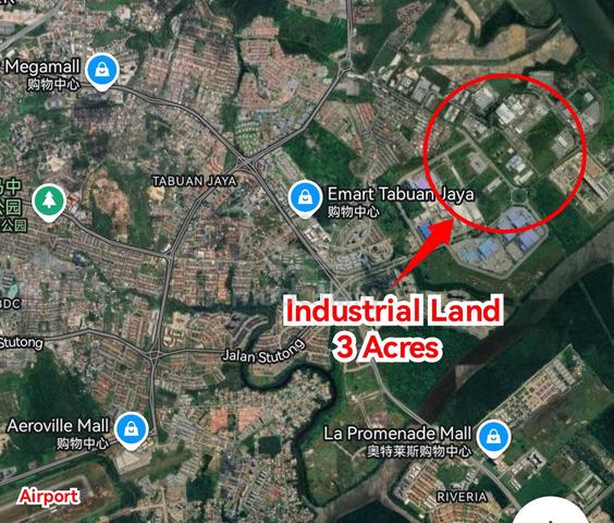 3 Acres Industrial Land at Samajaya Free Industrial Zone, Kuching 1