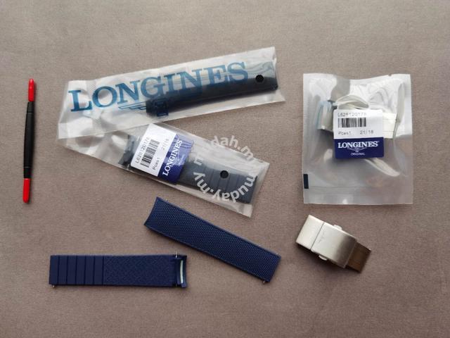 Longines 21mm rubber strap best sale