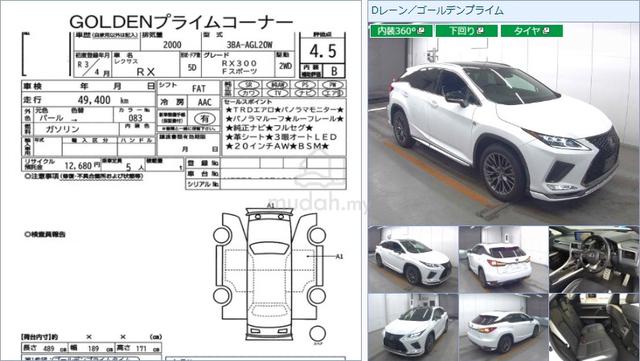 BLACKSEAT 2021 Lexus RX300 F SPORT 2.0 PANROOF TRD - 2