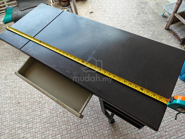 Metal Study Desk with Shelves and Wheels Can Expan - photo 6 of 6