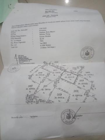 Tanah utk dijual Tunjung 1
