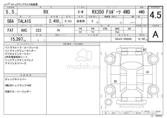 2023 Lexus RX350 2.4 F SPORT (A) - 5