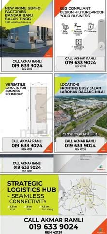 Suntrack Hub 2 @ Bandar Baru Salak Tinggi – New Modern Semi-D Factory 1