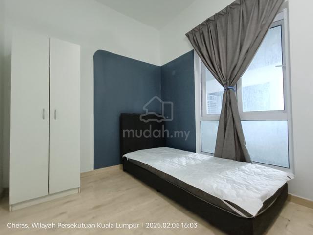 [Single Bedroom ] Holmes 1, Bandar Tun Razak, HUKM, Taman midah[Fully 1
