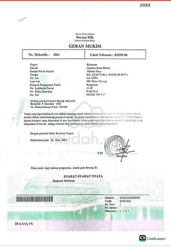 Lot banglo untuk dijual 1