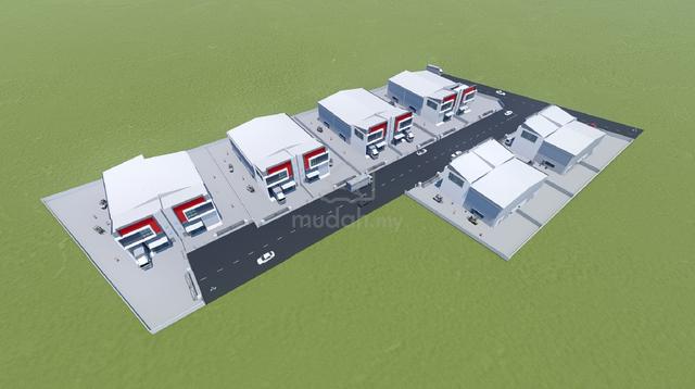 New 2 Storey Semi D Factory Project at Permatang Tinggi Bukit Minyak 5