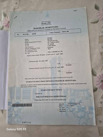 JOHAN SETIA Klang Agricultural Leasehold Land For Sale 1