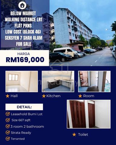 Flat PKNS Seksyen 8 Shah Alam 1
