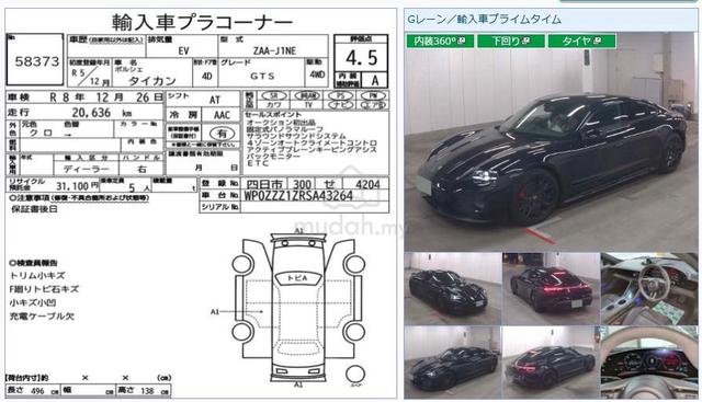 2023 Porsche TAYCAN GTS SportDesign AWD Japan Urg - 2