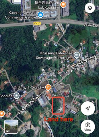 Land For Sale! -Kampung Sudat, Kuching opposite Citymall area 1