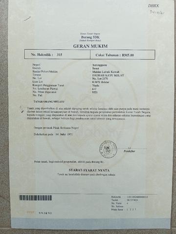 Tanah Sawit 2.39 ekar 1
