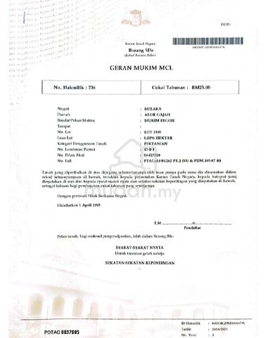freehold di kampung ulu pegoh sebelah highway 2200 kaki persegi 1
