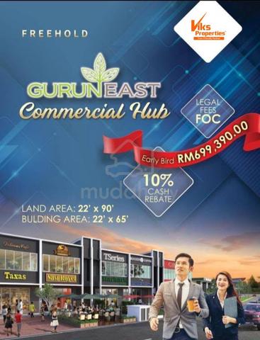 Shoplot 2 Tingkat - Pusat Perniagaan Damai Mesra - Gurun 1