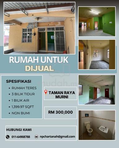 Rumah Untuk Dijual - TAMAN RAYA MURNI 1