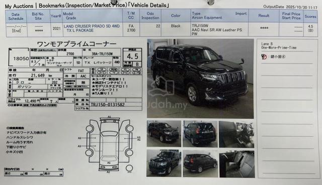 2021 Toyota LANDCRUISER 2.7 PRADO TX-L PACKAGE (A) - 3